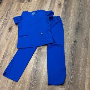 Cherokee Royal Blue Scrub Set